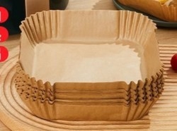 Thick Air Fryer Disposable Liners Square Unbleached Parchment Paper Liners