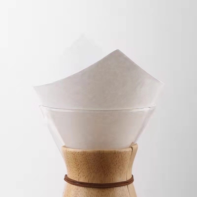 30x30cm Pour Over Glass Pot Chemex Coffee Filter Paper White And Brown