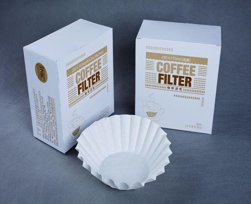 50 Pcs Basket Coffee Filter bleached Disposable Paper Basket For Coffee Maker