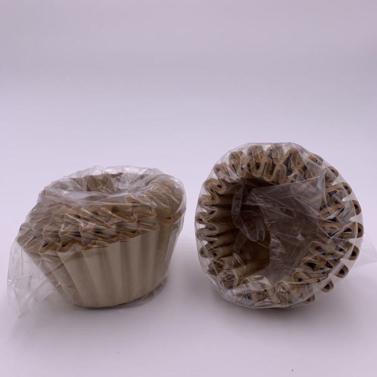 ISO9001 Wood Pulp Paper Basket Coffee Filter Eco Friendly 45 X 150mm