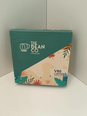 V 모양 커피 필터 100 팩 원용 콘 종이 필터 오리지널 목 펄프 및 눈물 저항 디자인으로 양조를 붓기 위해